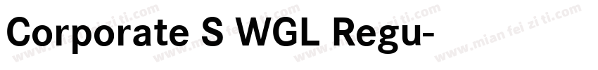 Corporate S WGL Regu字体转换